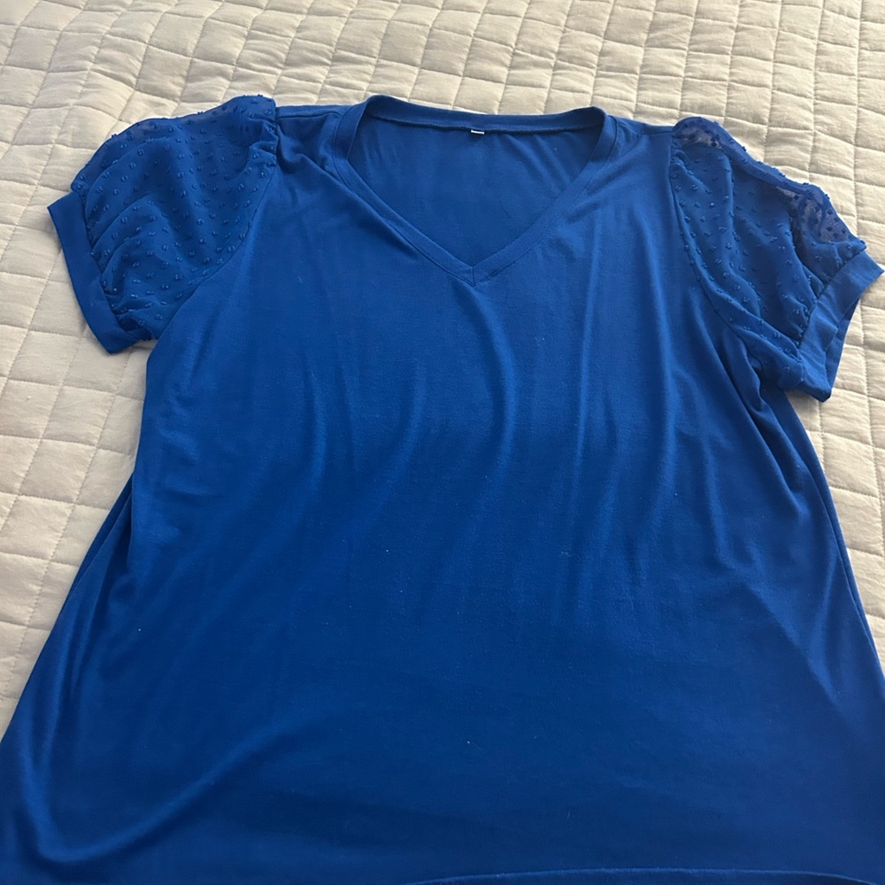 Amazon Blue Relaxed Short Sleeve T-Shirt